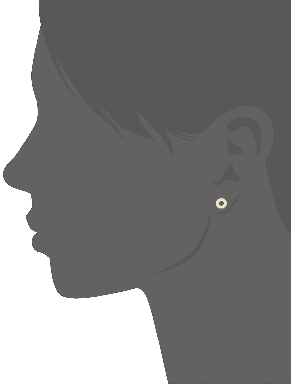 14k Yellow Gold Xo Hugs And Kisses Stud Earrings