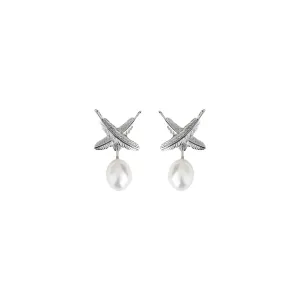 Boh Runga - Feather Kisses Pearl Studs