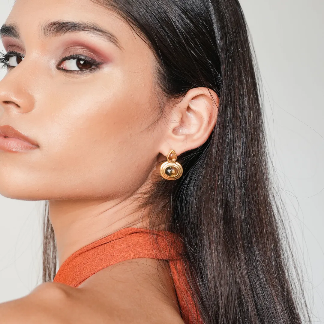 Citrine Goddess Huggies
