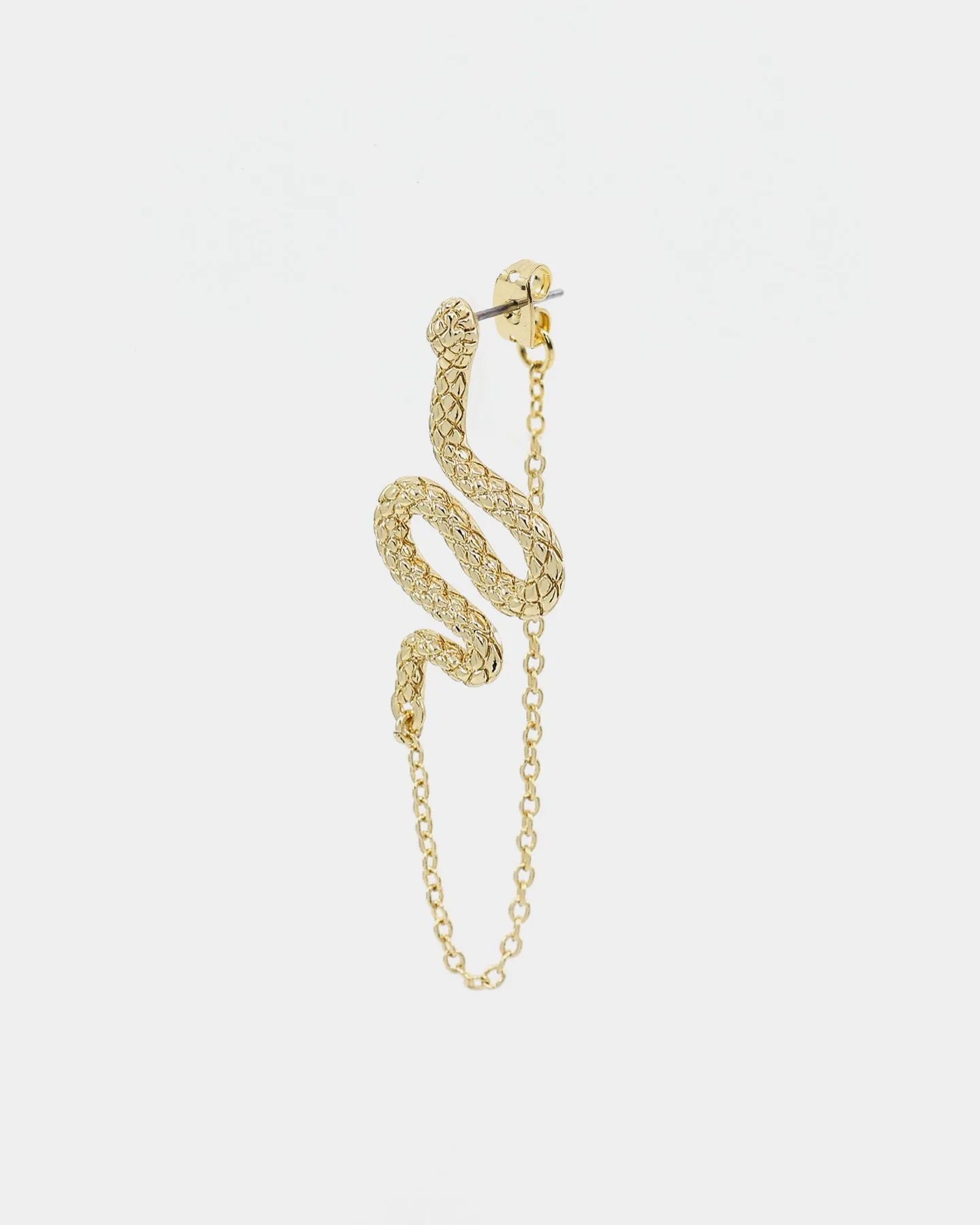 Last Kings Snake Chain Earring Gold