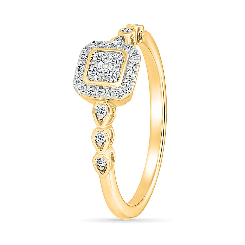 Majestic Bloom Gold & Diamond Ring