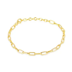 Paperclip Chain Bracelet | Gold