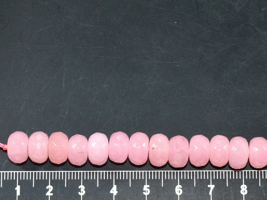 Pastel Pink Round Jade Semi Precious Stones