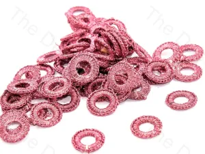 Peach Small Round Crochet Thread Rings