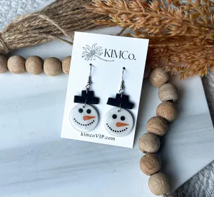 Polymer Clay Earrings -Frosty