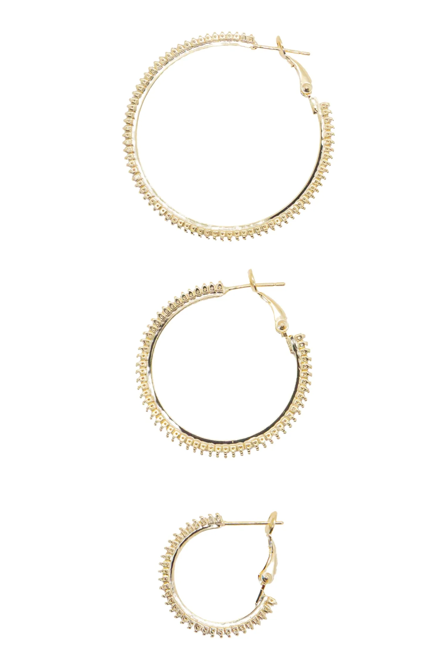 Small Golden Glow Frostbite Hoops