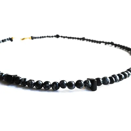 Snowflake Obsidian Necklace