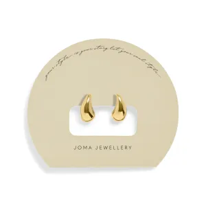 Soul Shine Droplet Gold Plated Earrings 7602