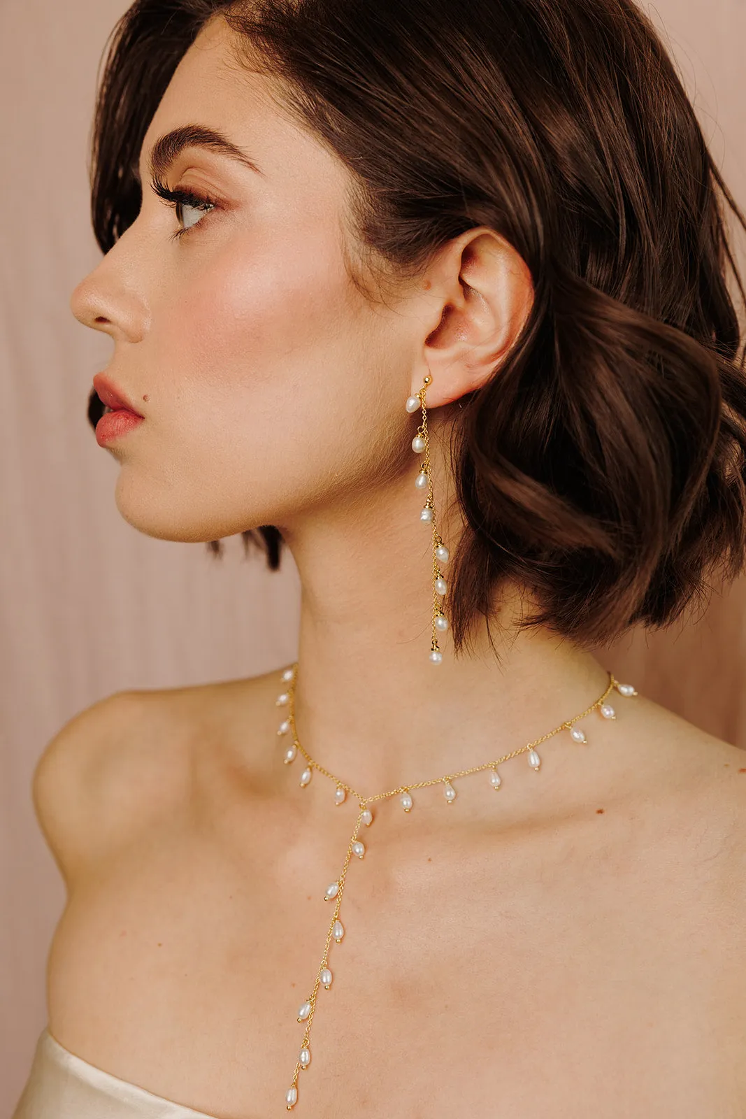 Whispering Pearl Drop Earrings