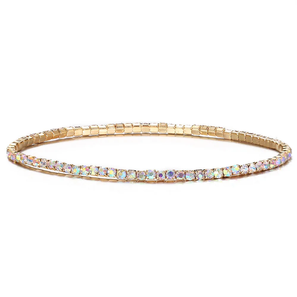 Wholesale Inlaid Colored Rhinestone Bracelets